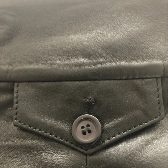 NWT S.A.S. 100% leather full skirt - Picture 5 of 10